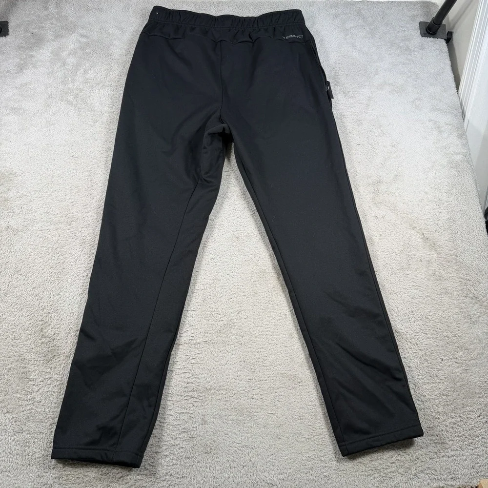 Nike Sweatpants Men Medium Black Therma-Fit Fleece Drawstring Gym Joggers Active